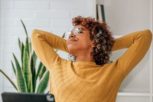 woman relaxing