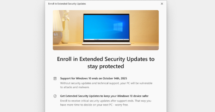 Microsoft Extends Windows 10 Security Updates for One Year with New Enrollment Options 