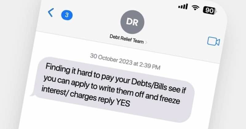 Spam text scammer fined £200,000 for targeting people in debt, after sending nearly one million messages 