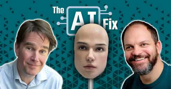 The AI Fix #72: The AI hype train, space data centers, and lifelike robot heads 